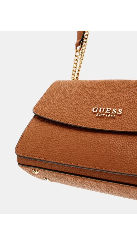 GUESS Calista Logolu Ayarlanabilir Zincir Askılı Çanta HWBG7334210 - karamel