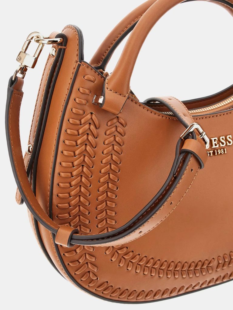 GUESS Tatum Ön ve Arka Detaylı El çantası HWNG9667060 - karamel