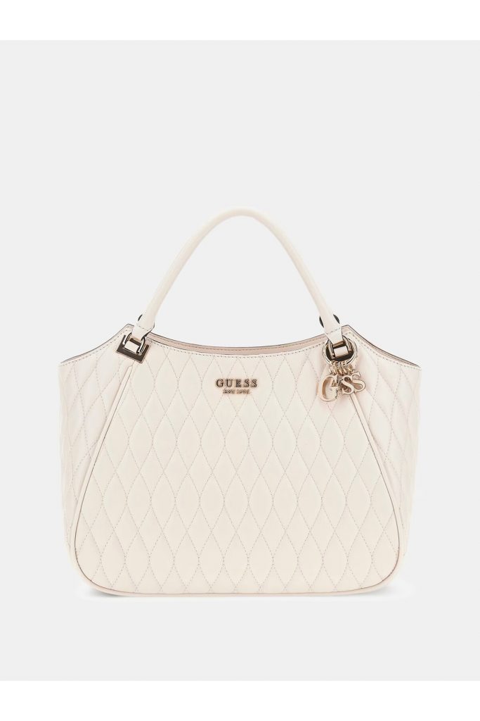 GUESS Kapitone Alışveriş Çantası HWQG8122220 - EKRU