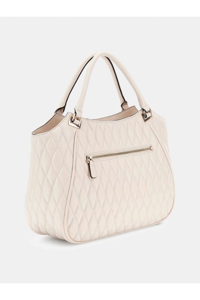 GUESS Kapitone Alışveriş Çantası HWQG8122220 - EKRU