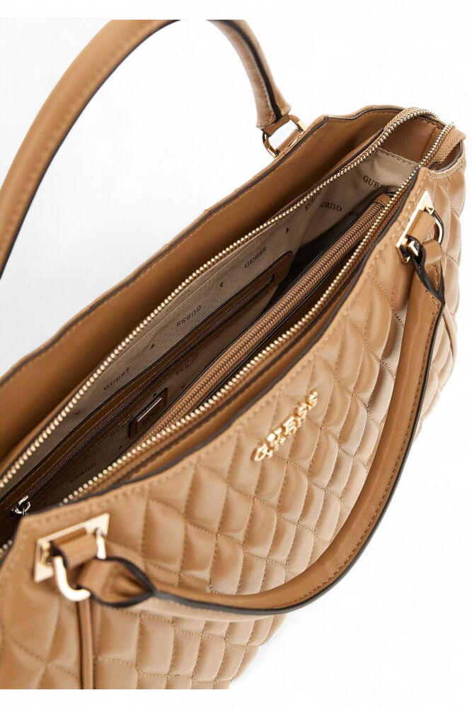 GUESS Kapitone Alışveriş Çantası HWQG8122220 - BEJ