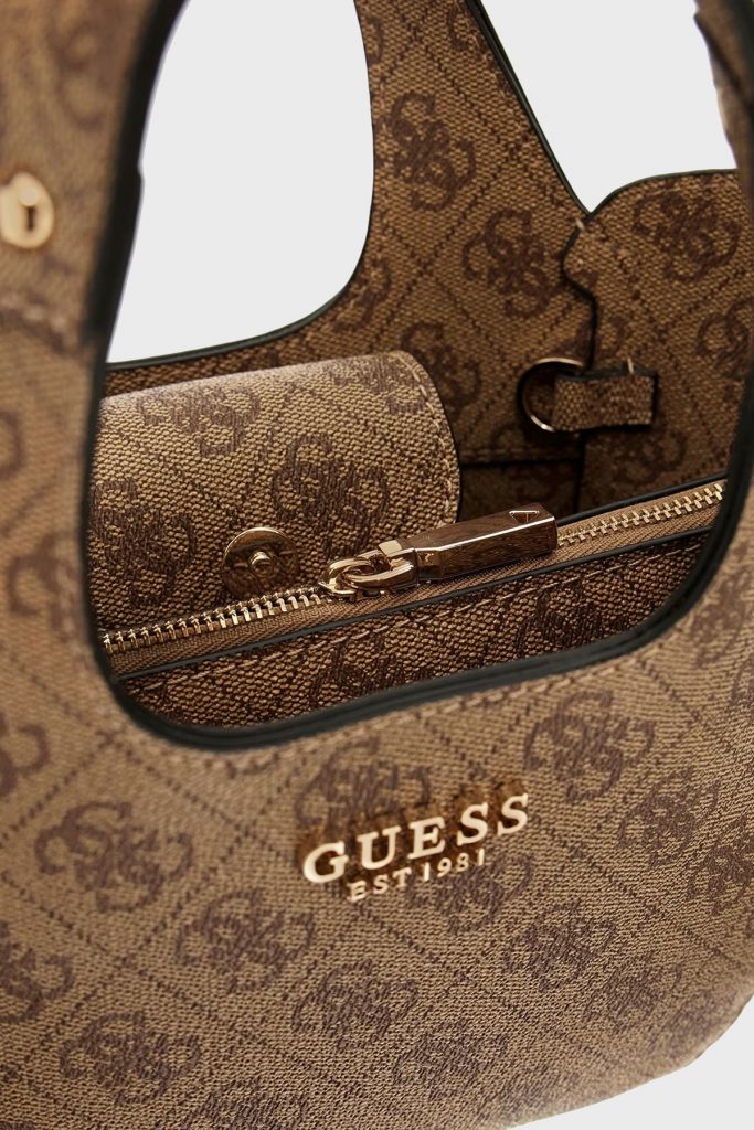 GUESS Calista 4G Logolu El Çantası HWSG7334750 - Latte