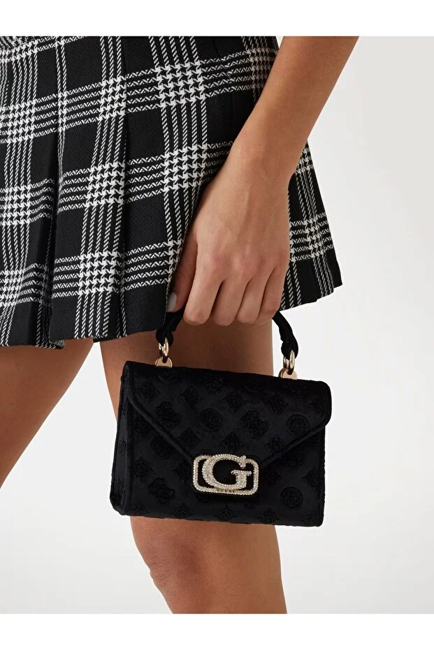 GUESS Zalina 4G ve Peony Logolu Mini El Çantası HWVP9350780