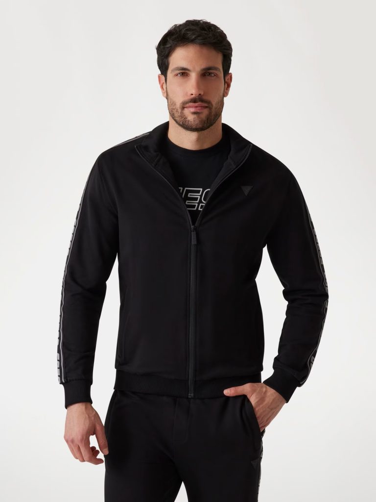 GUESSTam Fermuarlı Sweatshirt  Z2YQ12K6ZS1 - Siyah