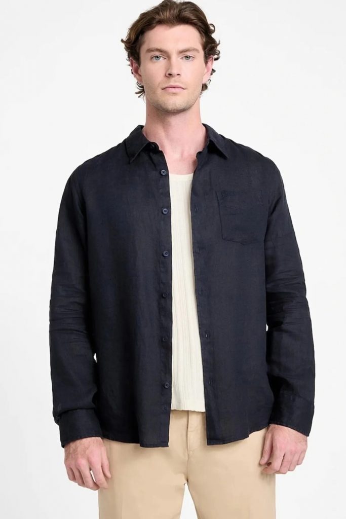 GUESS GÖMLEK M5GH73WH3J0 - Lacivert