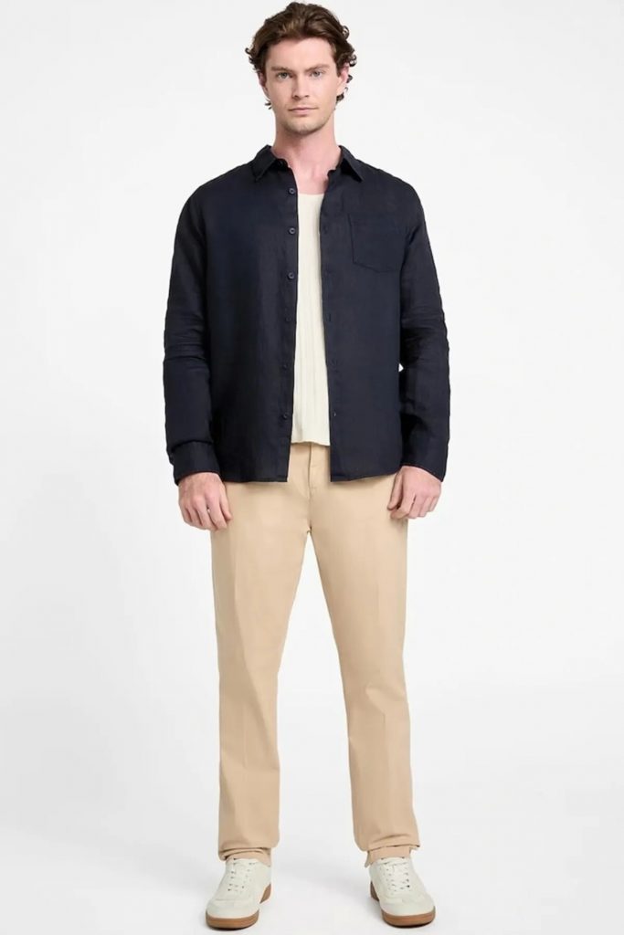 GUESS GÖMLEK M5GH73WH3J0 - Lacivert