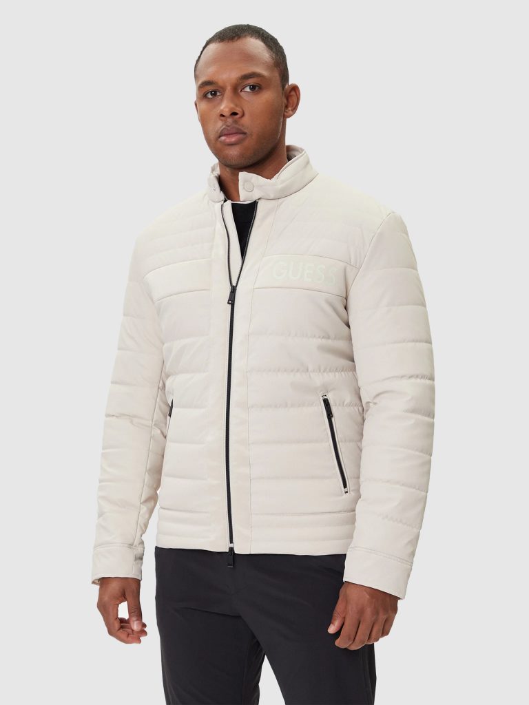 GUESS Streç Dolgulu Erkek Logolu Mont M4YL16WFHD0