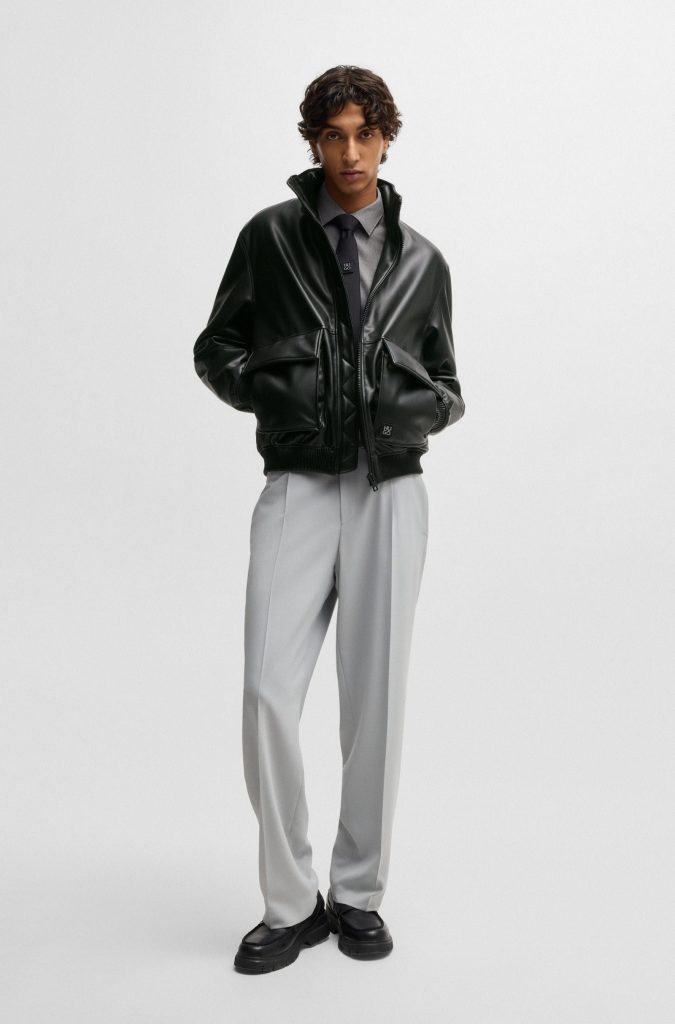 GUESS Üst üste Logolu Suni Deri Ceket M5YL10WHEH0