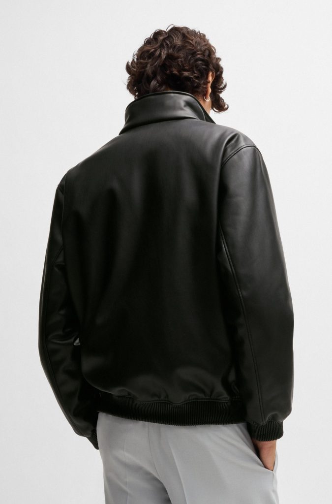 GUESS Üst üste Logolu Suni Deri Ceket M5YL10WHEH0