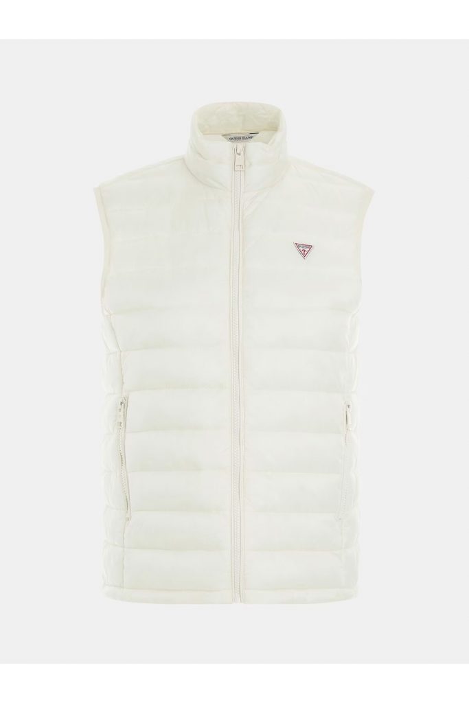 GUESS Üçgen Logolu Naylon Şişme Yelek  W4YN11WG922