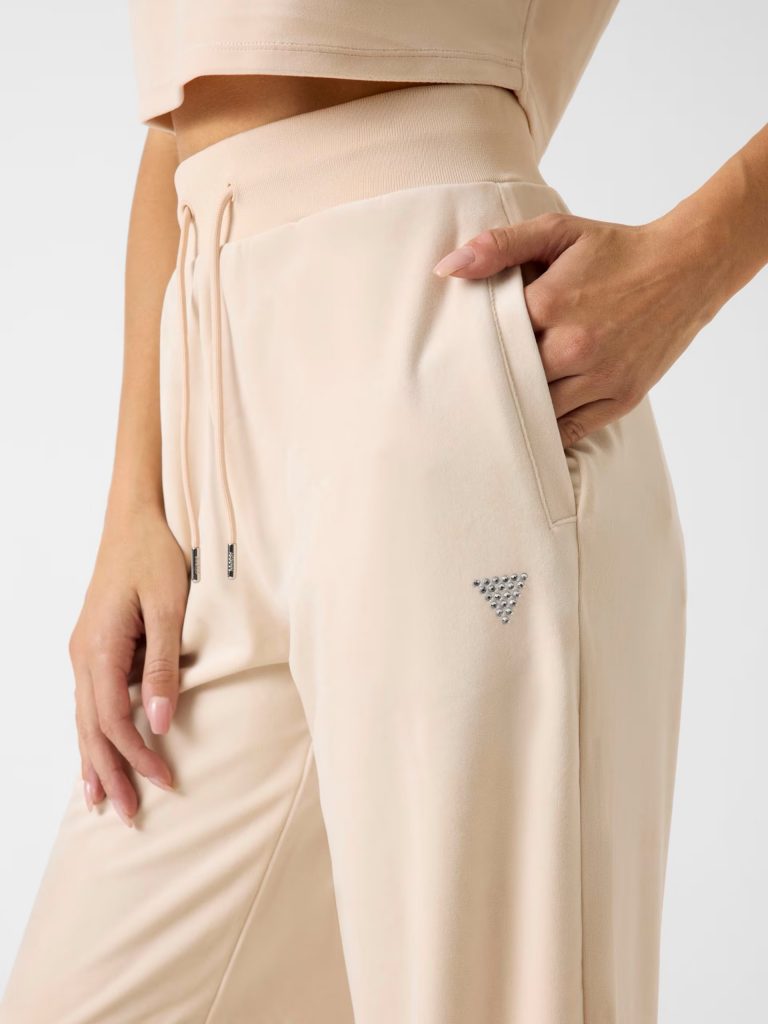 GUESS Straight kadife eşofman altı V3BB26K0232