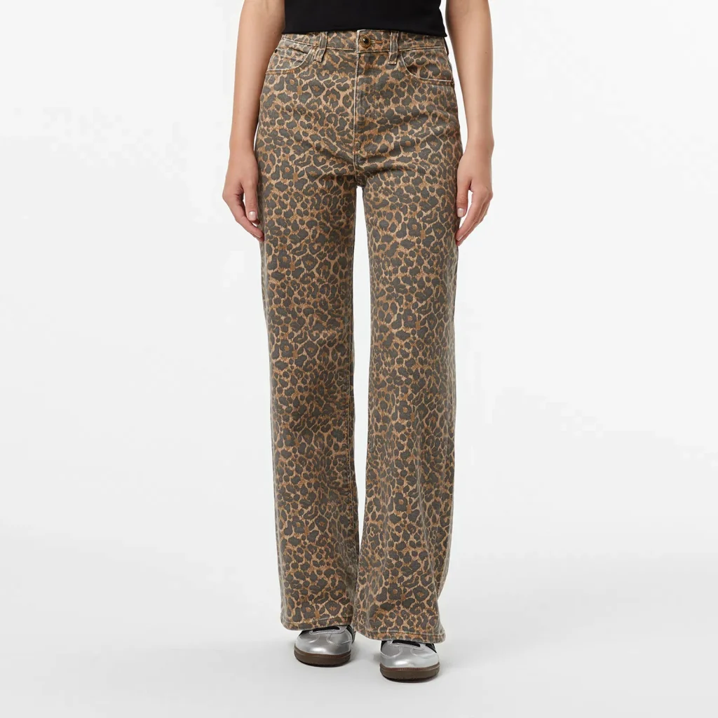 GUESS  Mirage Relaxed Fit Kadın Renkli Pantolon W5YA1AWHFP2