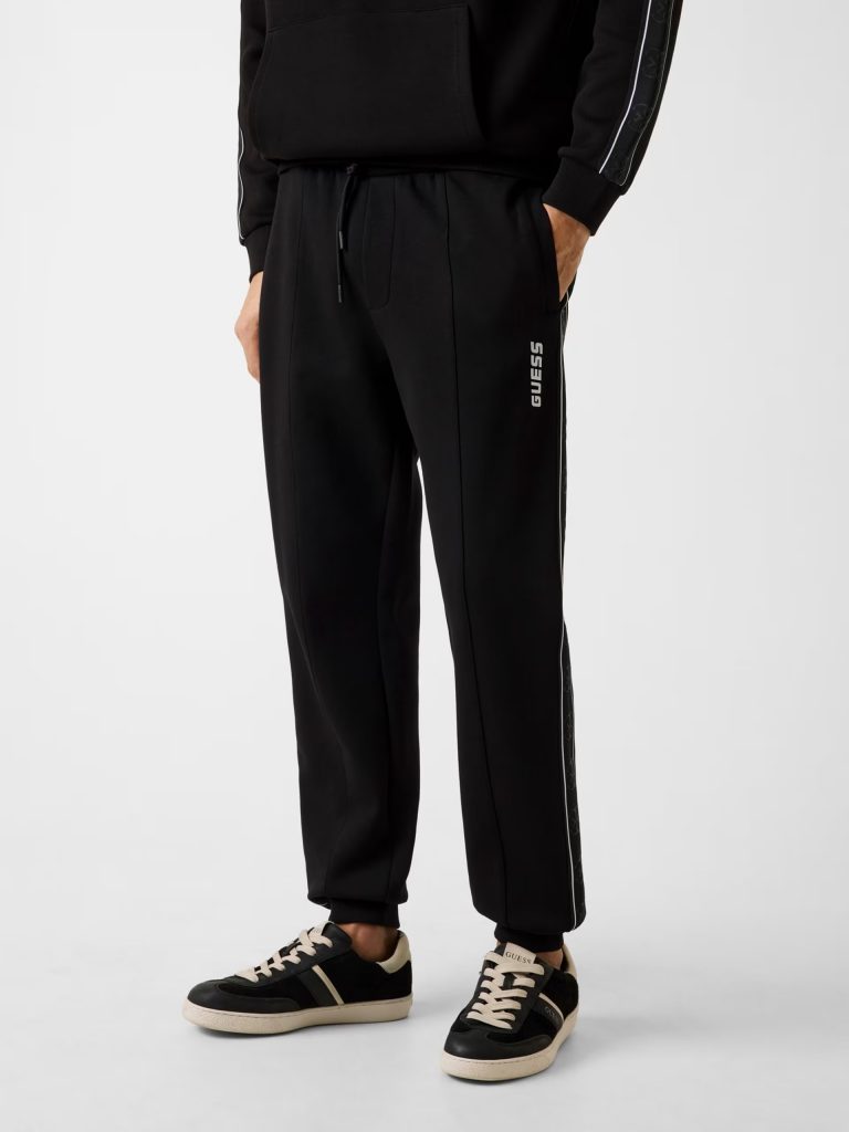 GUESS Yan logo detaylı jogger pantolon Z2YB09KB3P2 - Siyah