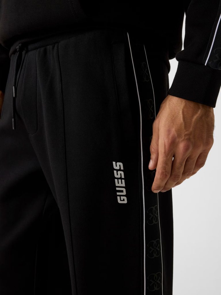 GUESS Yan logo detaylı jogger pantolon Z2YB09KB3P2 - Siyah