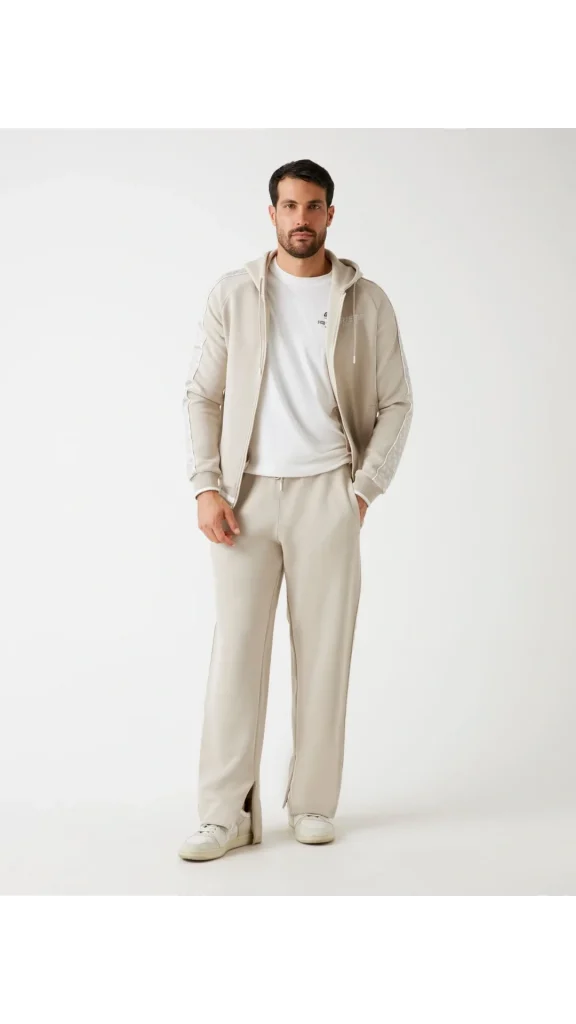GUESSFinlo Erkek Aktif Eşofman Üstü  Z5BQ12KB3P2 - BEJ