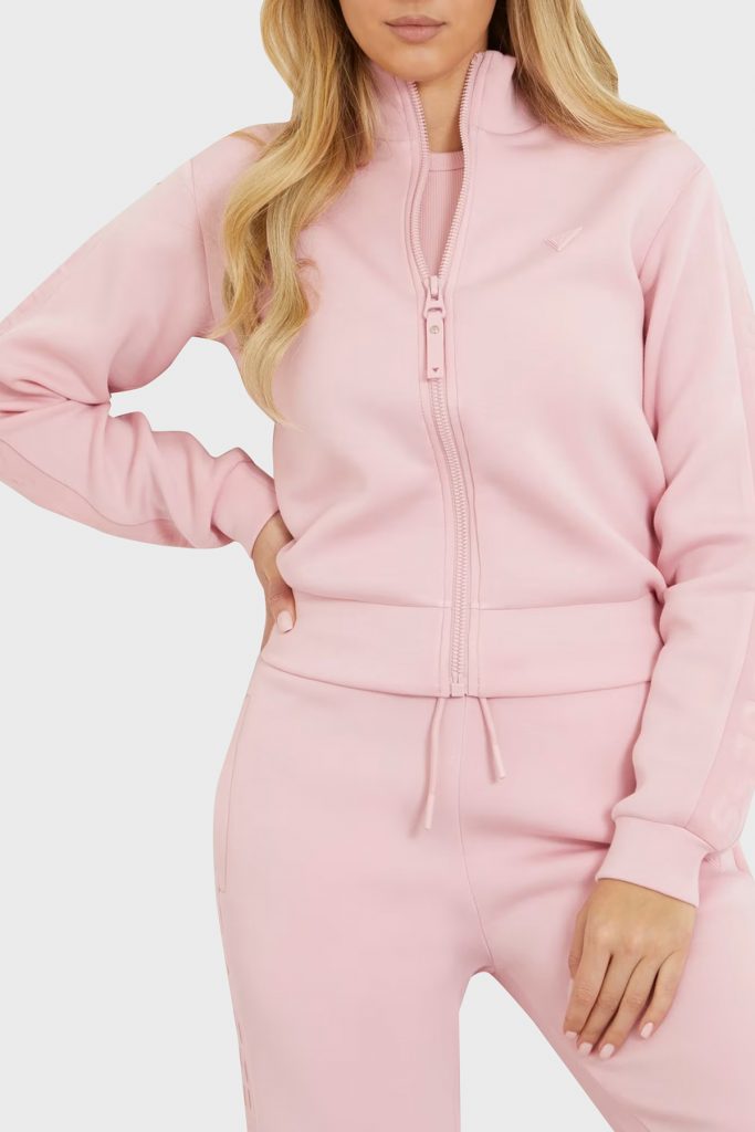 GUESS Kendinden Desenli Sweat  V2YQ17K7UW2 - PUDRA