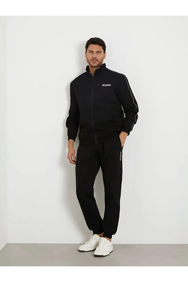 GUESS Yan logo sweatshirt Z2YQ10KB3P2 - Siyah