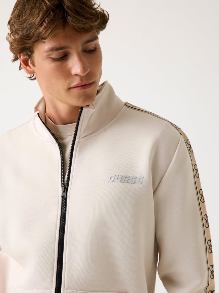 GUESS Yan Logo Sweatshirt Z2YQ10KB3P2 - BEJ