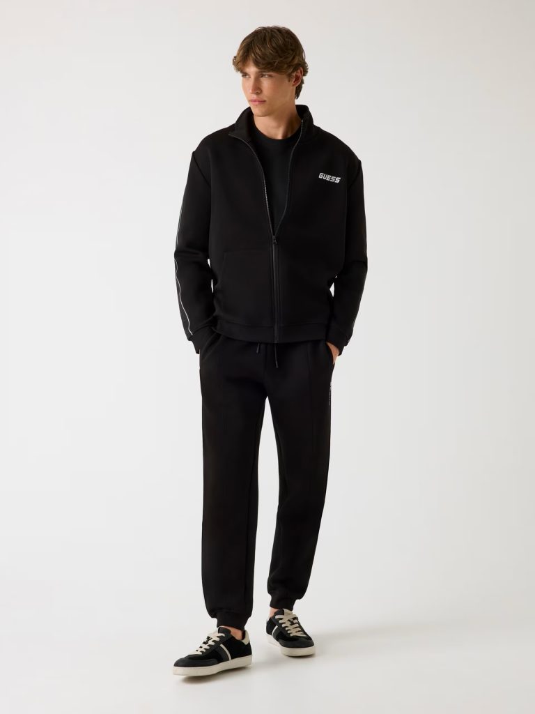 GUESS Yan Logo Sweatshirt Z2YQ10KB3P2 - Siyah