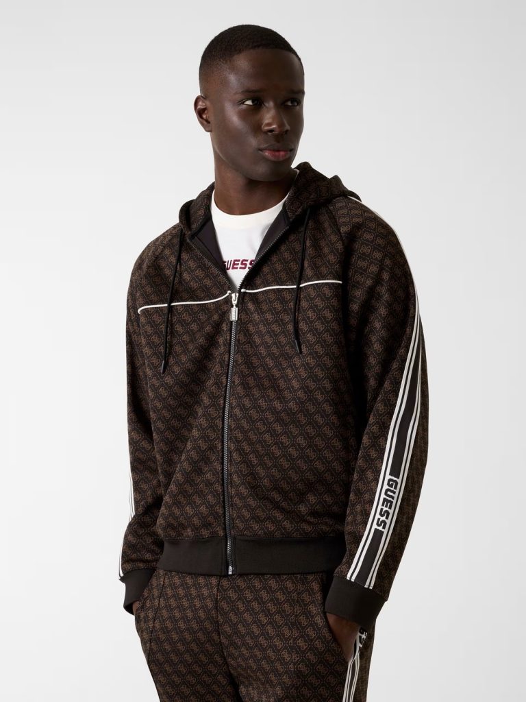 GUESS Düz kesim 4G logolu sweatshirt Z5BQ13K2042