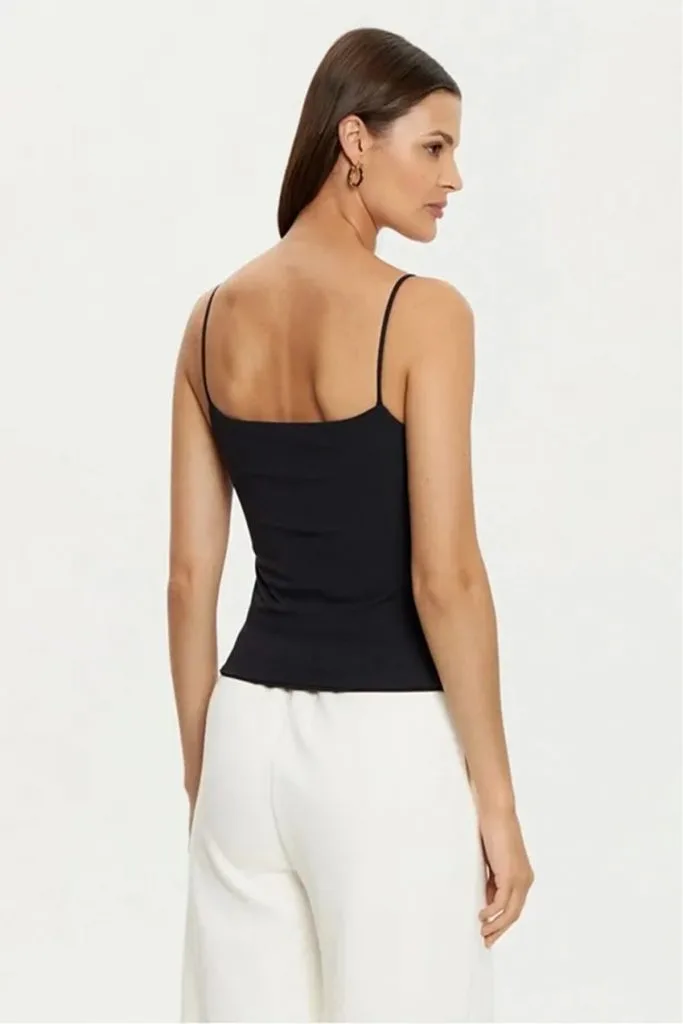 GUESS Logolu Colette Tank Top Kadın Askılı Crop T-shirt  V5RP08KCOA2