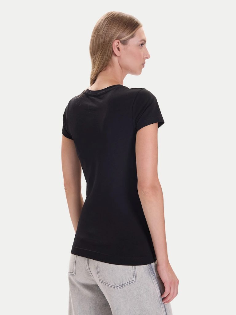 GUESS  Leo Kadın Siyah Slim Fit T-Shirt W5BI28J1314 - Siyah