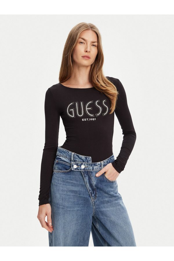 GUESS Kendinden Desenli Bluz  W5YP05K68D2