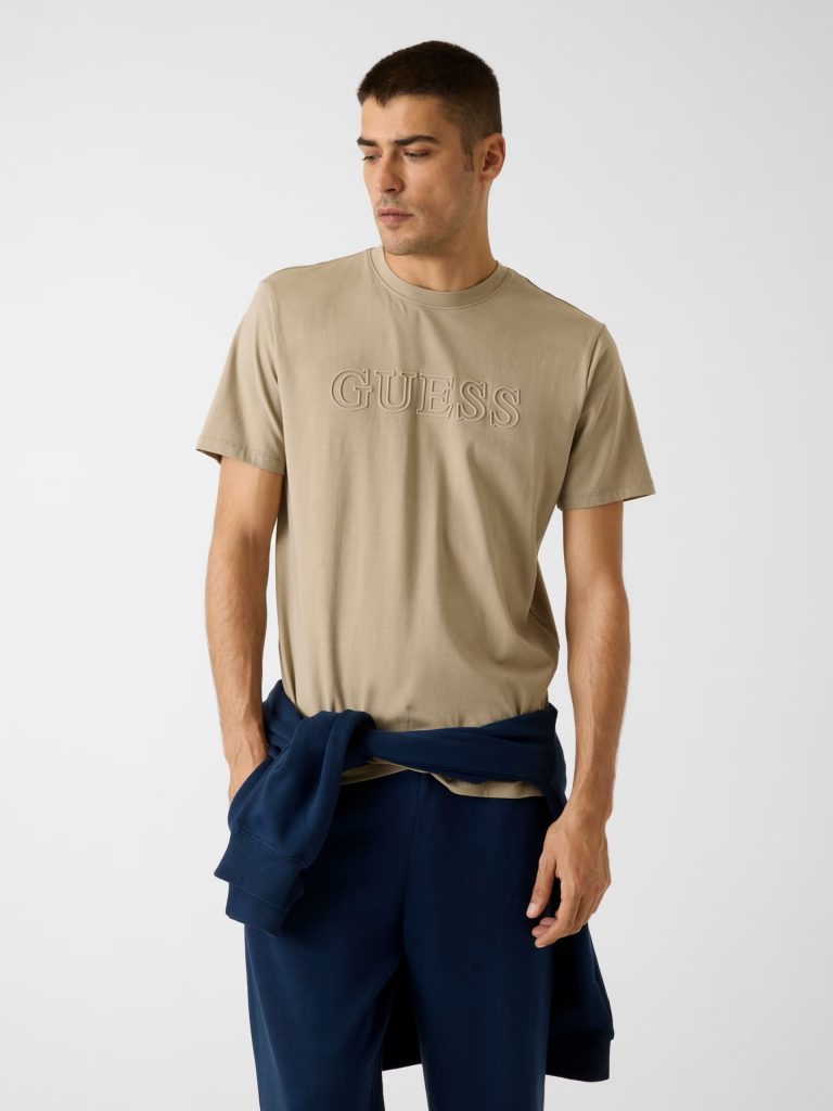 GUESS Baskılı logolu tişört  Z2YI11J1314 - BEJ