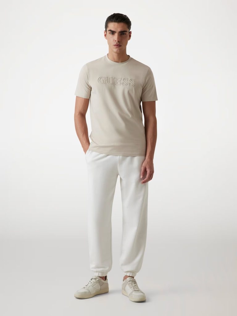 GUESS Baskılı Logolu T-Shirt Z2YI11J1314 - BEJ