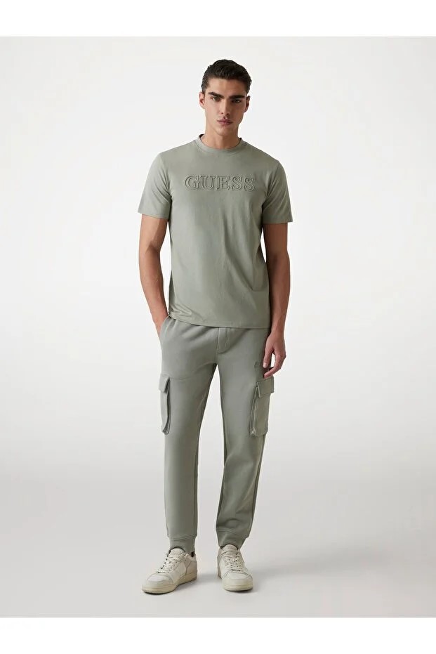 GUESS Baskılı Logolu T-Shirt Z2YI11J1314 - YEŞİL