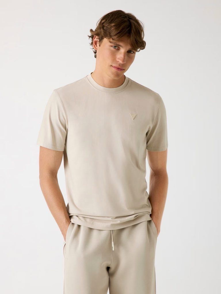 GUESSYan Logo Tişört  Z2YI12JR06K - BEJ