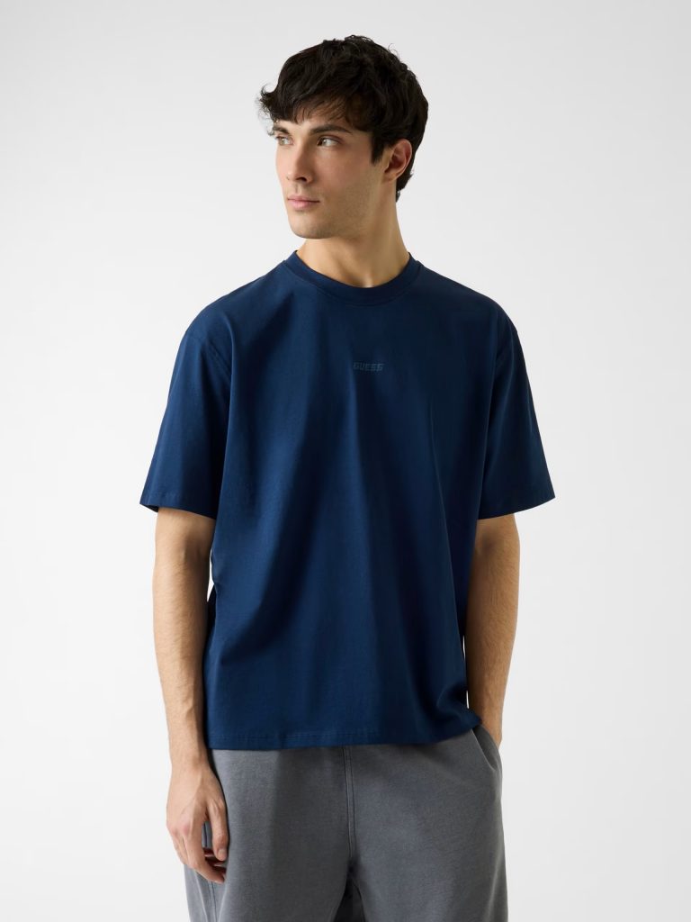 GUESS Düz Kesim Tişört  Z6RI16I3Z14 - MAVİ