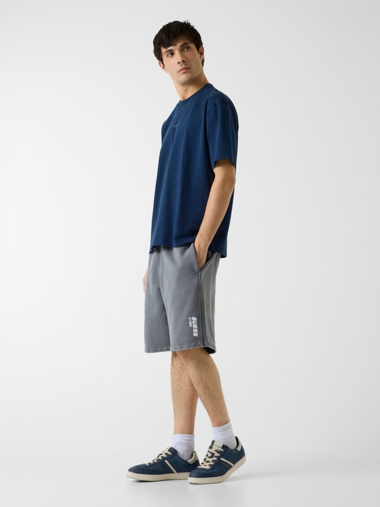 GUESS Düz Kesim Tişört  Z6RI16I3Z14 - MAVİ