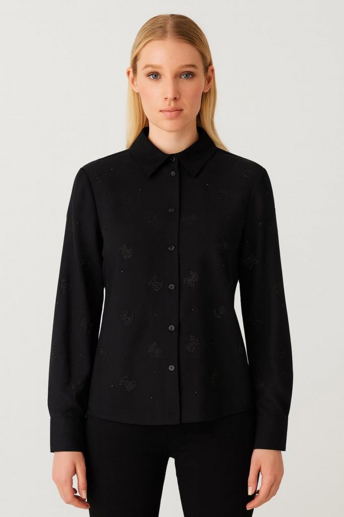 GUESS Taş İşlemeli Gömlek  W5BH80W2982