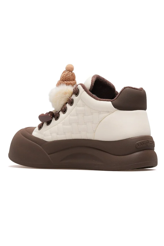 GUJA  Kadın Deri Gizli Dolgu Topuk Günlük Bot 25K-426 - kahve