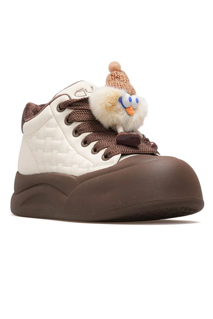 GUJA  Kadın Deri Gizli Dolgu Topuk Günlük Bot 25K-426 - kahve