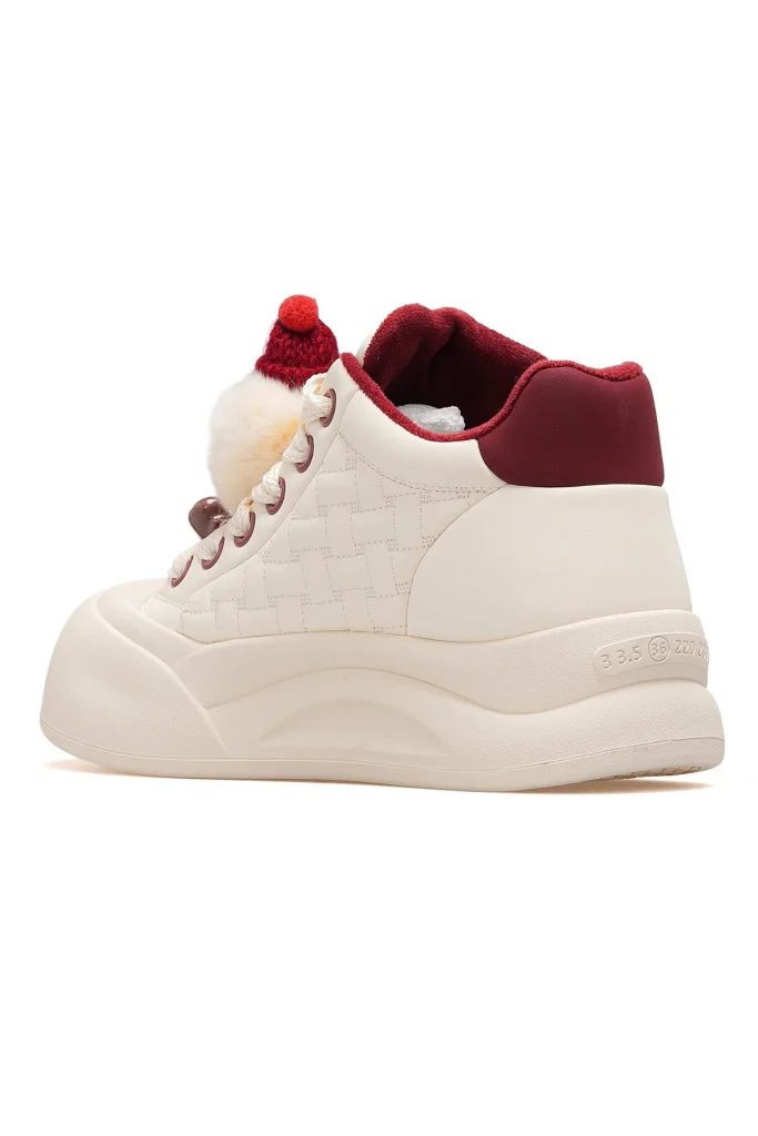 GUJA  Kadın Deri Gizli Dolgu Topuk Günlük Bot 25K-426 - bordo