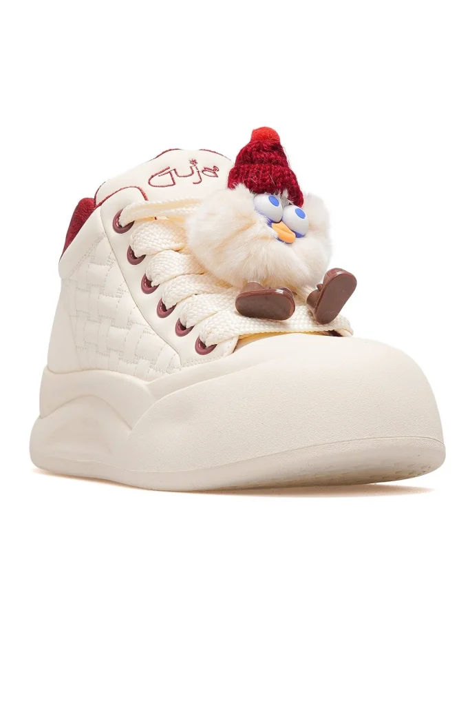 GUJA  Kadın Deri Gizli Dolgu Topuk Günlük Bot 25K-426 - bordo