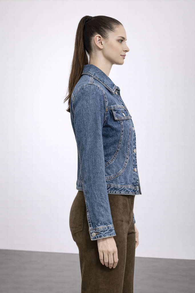 İPEKYOL Kot Ceket 05067 - İNDİGO