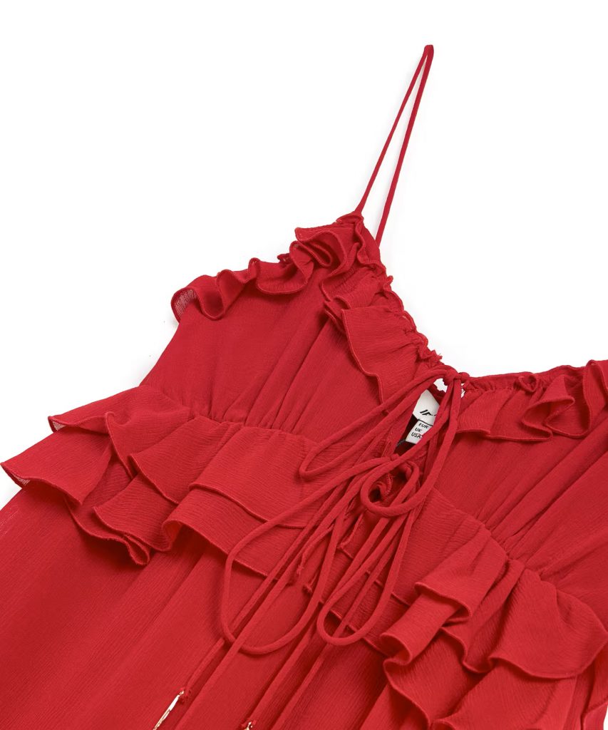 İPEKYOL Fırfırlı Mini Elbise IS1250002355