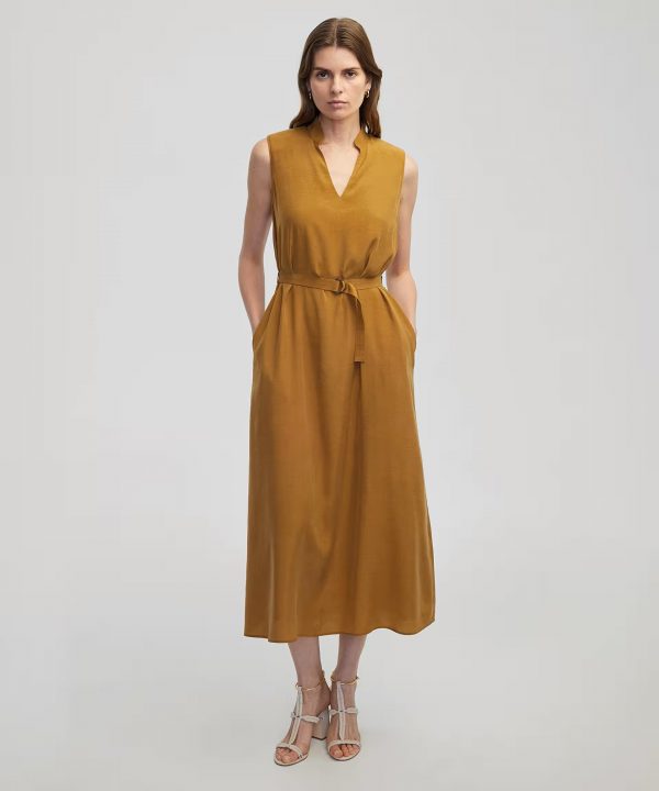 İPEKYOL Kuşaklı Midi Elbise IS1250002434