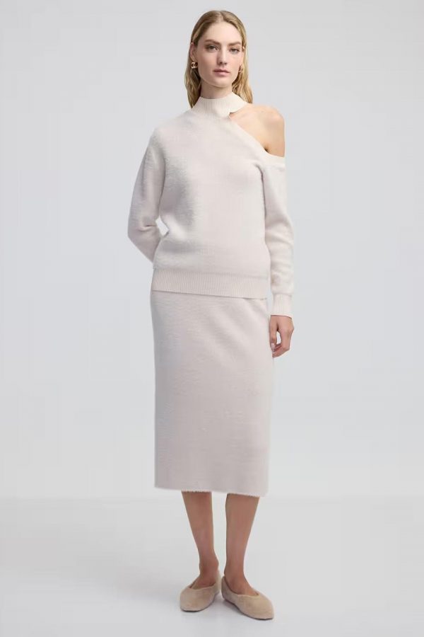 İPEKYOL Parlak İplikli Midi Etek IW6240004131