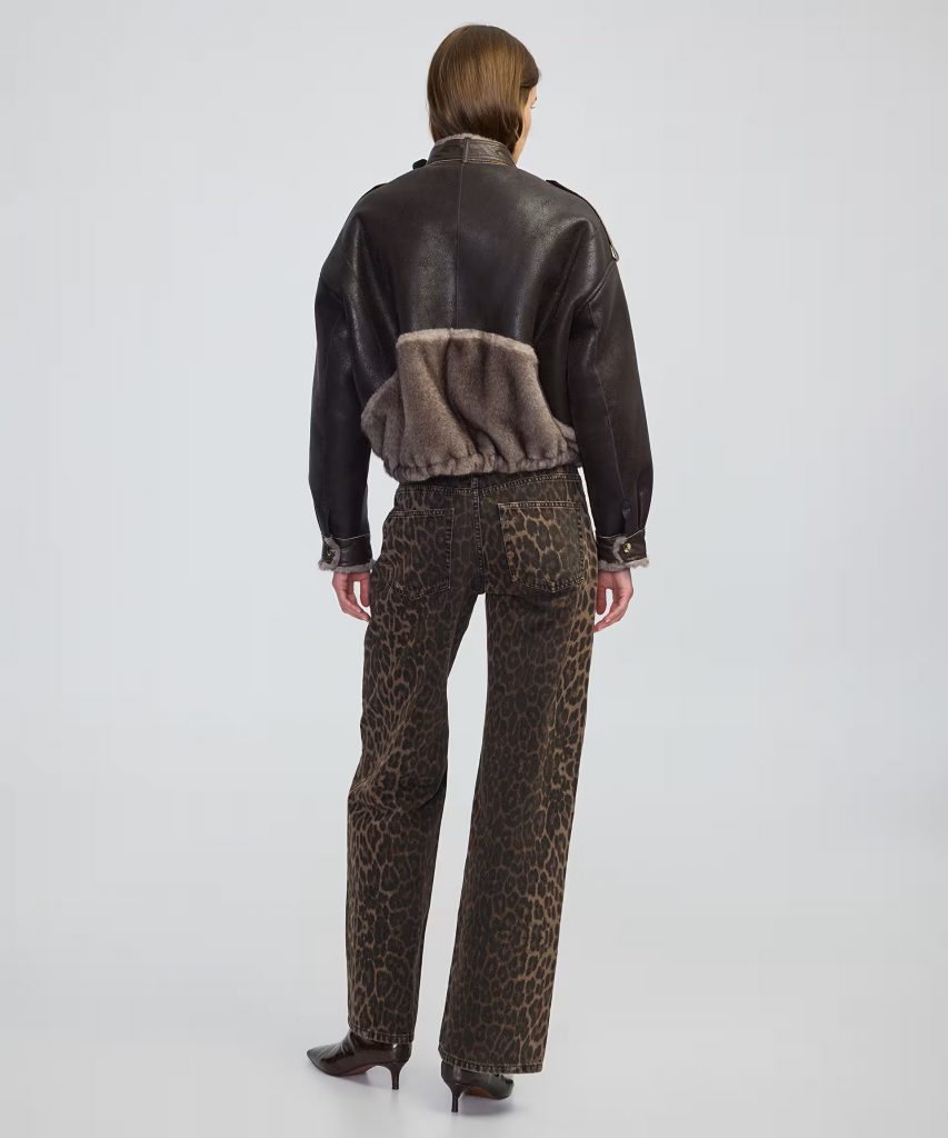 İPEKYOL Zincir Biyeli Suni Kürk Ve Deri Mix Mont IW6250012089 - MÜRDÜM