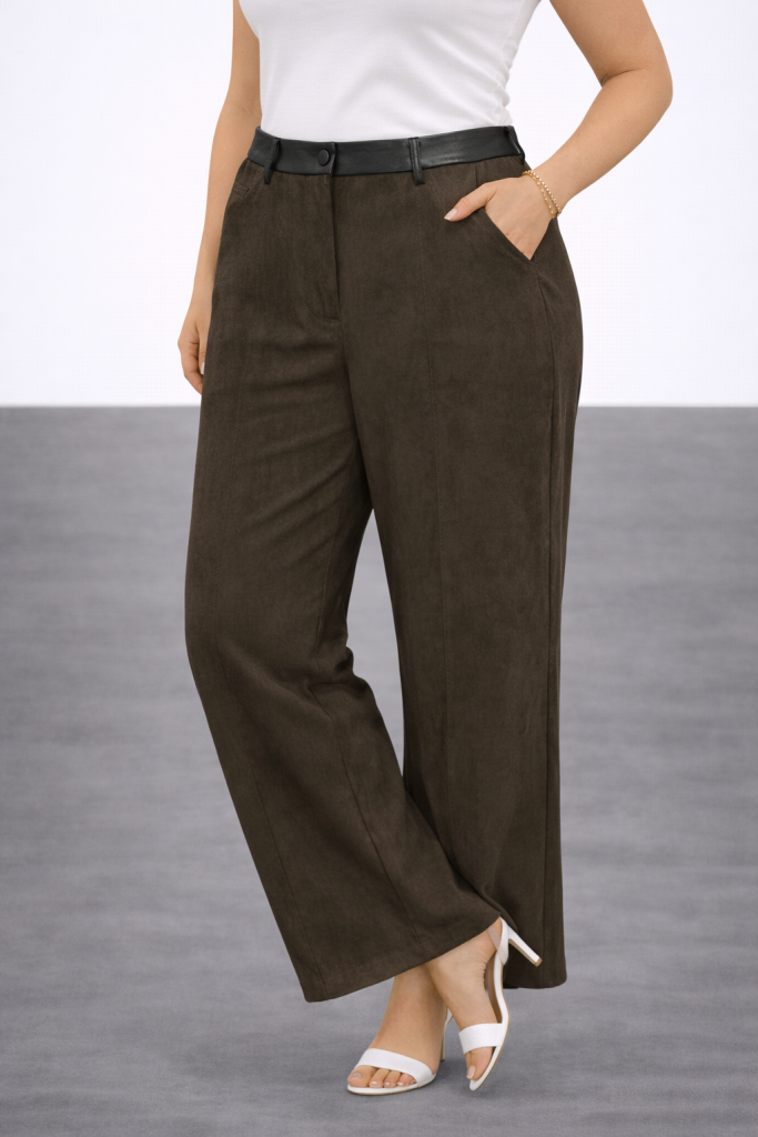 İPEKYOL Süet Pantolon 03221 - HAKİ