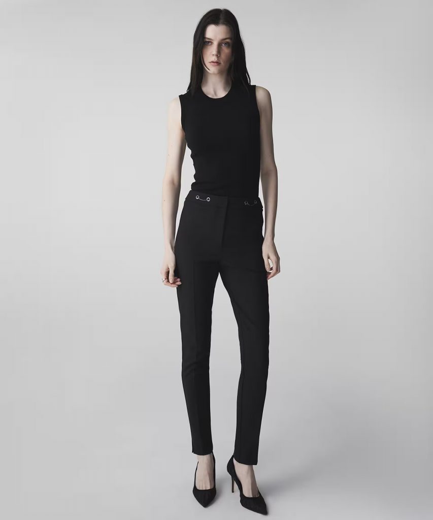 İPEKYOL Metal aksesuarlı skinny fit pantolon IS1260003166 - Siyah