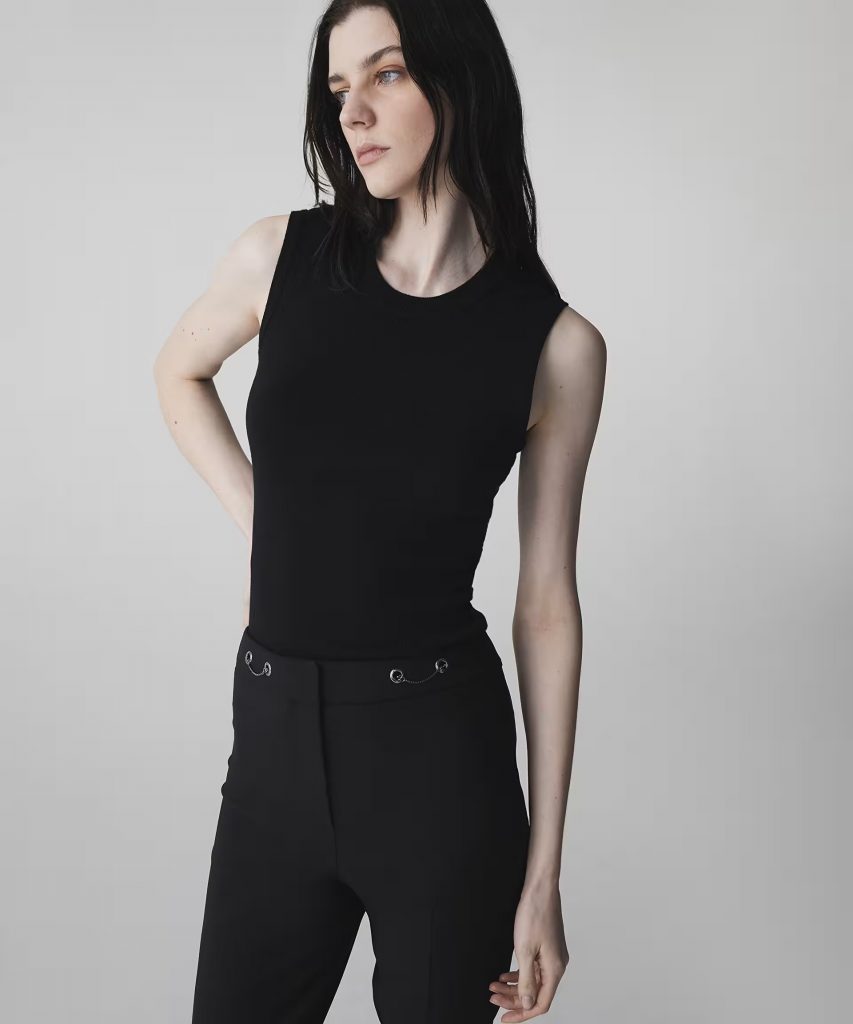 İPEKYOL Metal aksesuarlı skinny fit pantolon IS1260003166 - Siyah