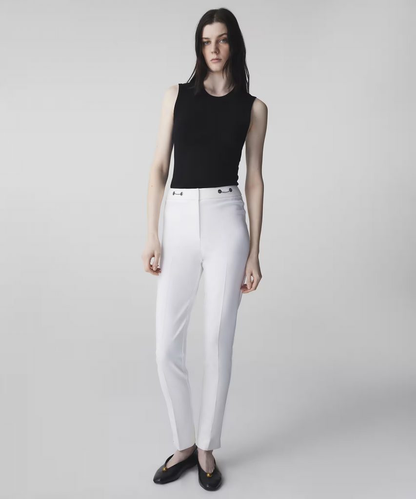 İPEKYOL Metal aksesuarlı skinny fit pantolon IS1260003166 - EKRU