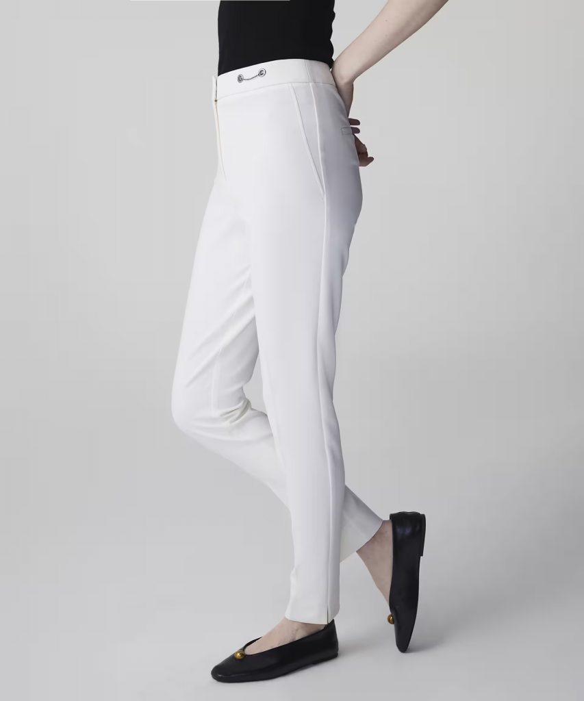 İPEKYOL Metal aksesuarlı skinny fit pantolon IS1260003166 - EKRU