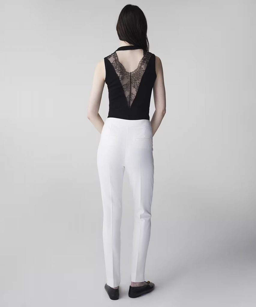 İPEKYOL Metal aksesuarlı skinny fit pantolon IS1260003166 - EKRU