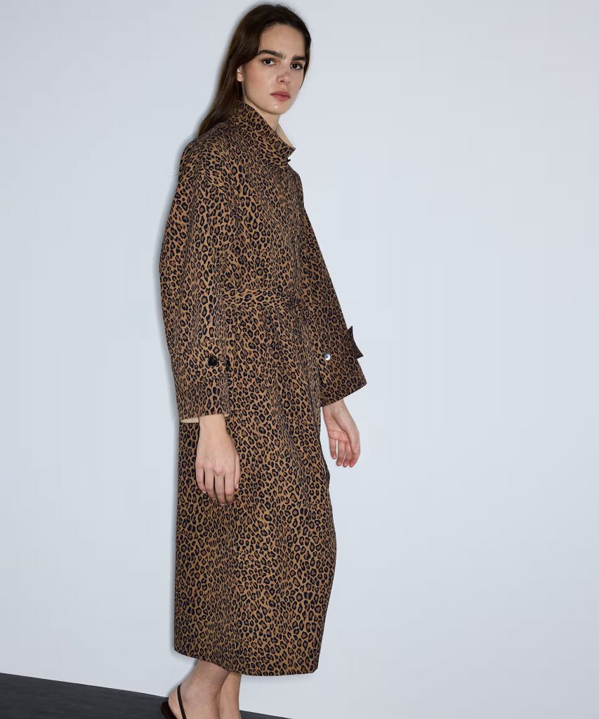 İPEKYOL Leopar desen trençkot IS1260011016 - kahve